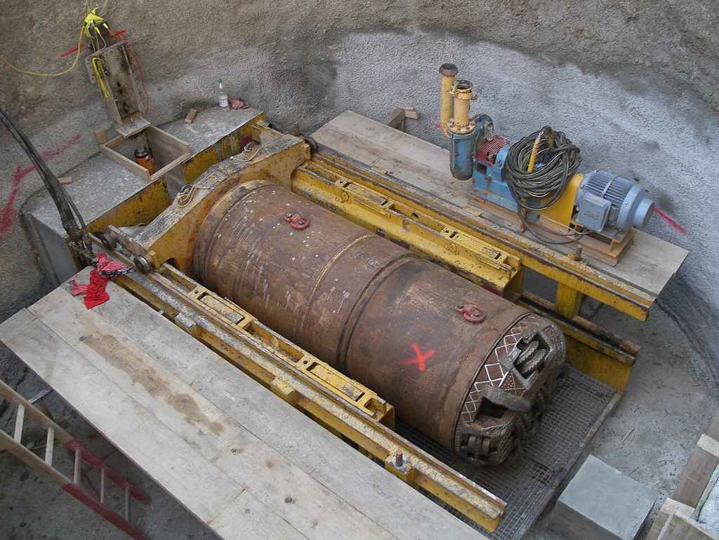 Microtunneling_Anlage_beim_Startschacht